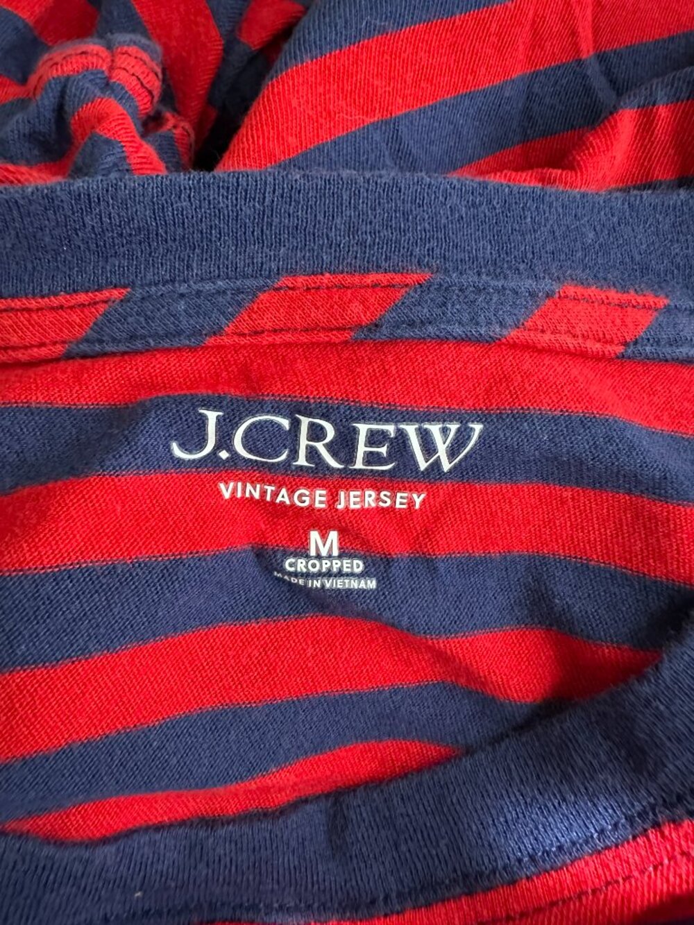 2/$30 J. Crew Vintage Jersey Long-sleeve T-shirt in Stripe #A1967 - Picture 5 of 8